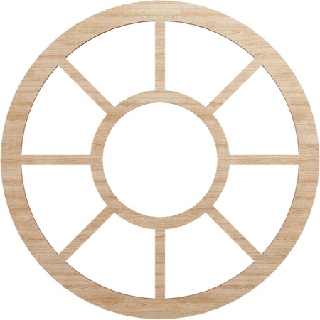 Ekena Millwork Grace Wood Fretwork Pierced Ceiling Medallion, Alder, 20"OD x 7 1/4"ID x 1/4"T CMWP20X0250GRAL